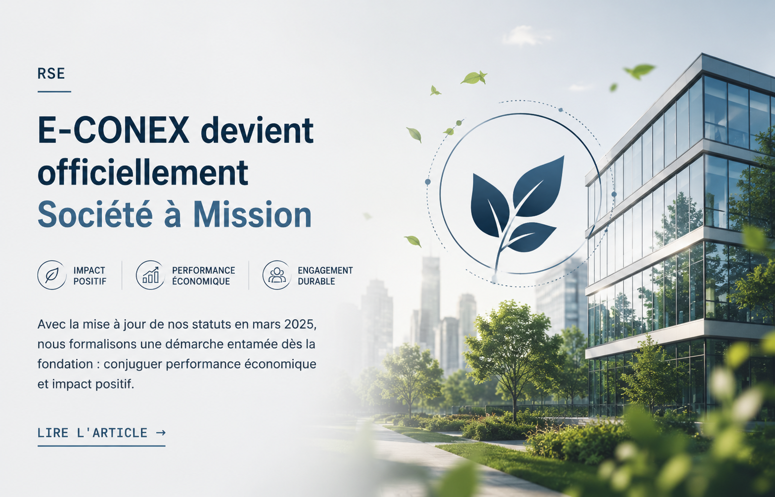 E-CONEX société à mission et démarche RSE